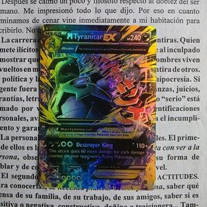 Pokemon Mega Tyranitar EX Card - Multicolor